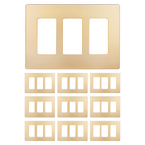Enerlites Screwless Decorator/GFCI Three-Gang Wall Plate