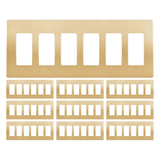 Enerlites Screwless Decorator/GFCI Six-Gang Wall Plate