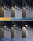 Available in 3000K, 4000K, and 5000K color temperature and selectable wattage