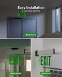 There are 3 ways to install and mount the exit sign. Follow our installation guide for simple setup.
