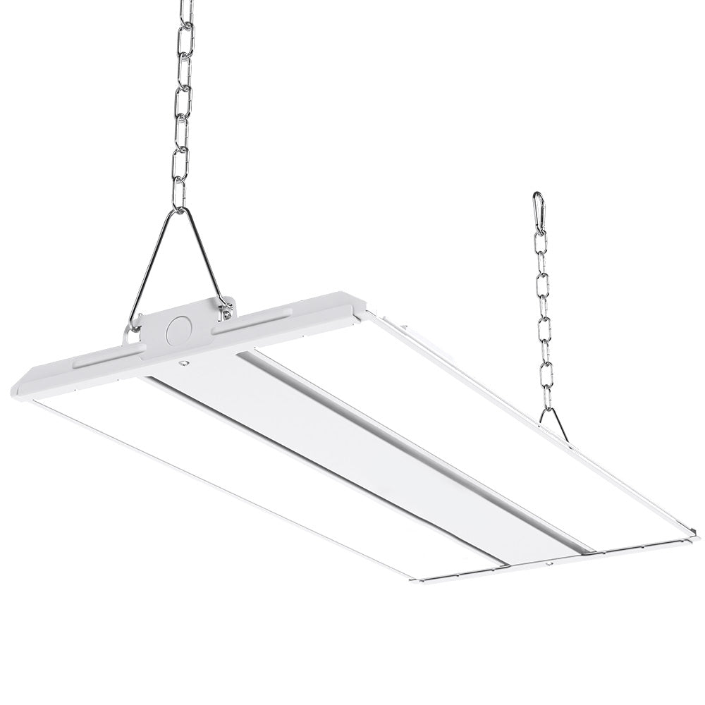Installation is simple and effortless with durable hanging chains and V hooks.