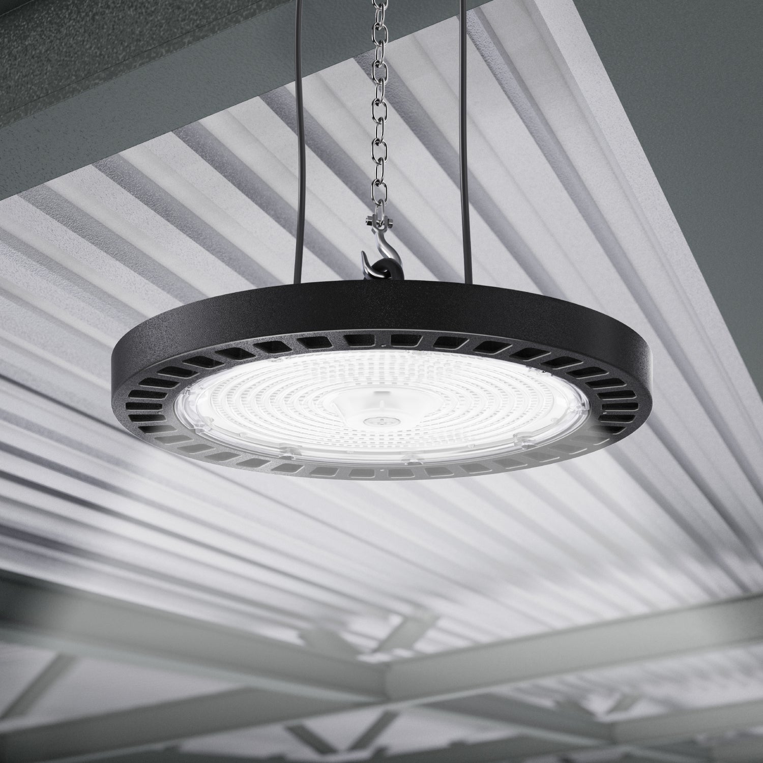 UFO High Bay 240W LED Fixture, 34000 Lumens
