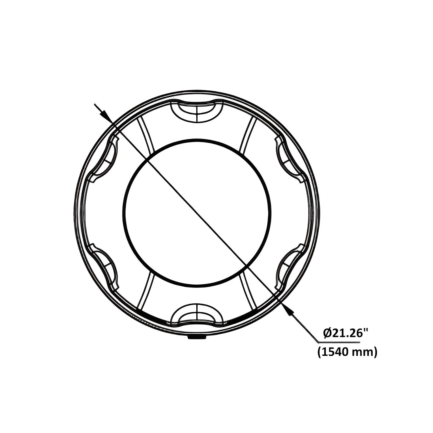 LED River UFO High Bay Bi-Level PIR Sensor