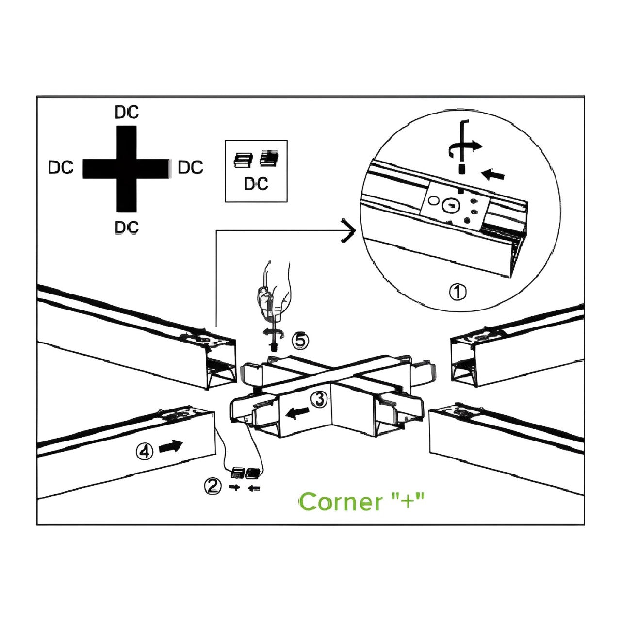 Connectors for LED Linear Pendant Lights