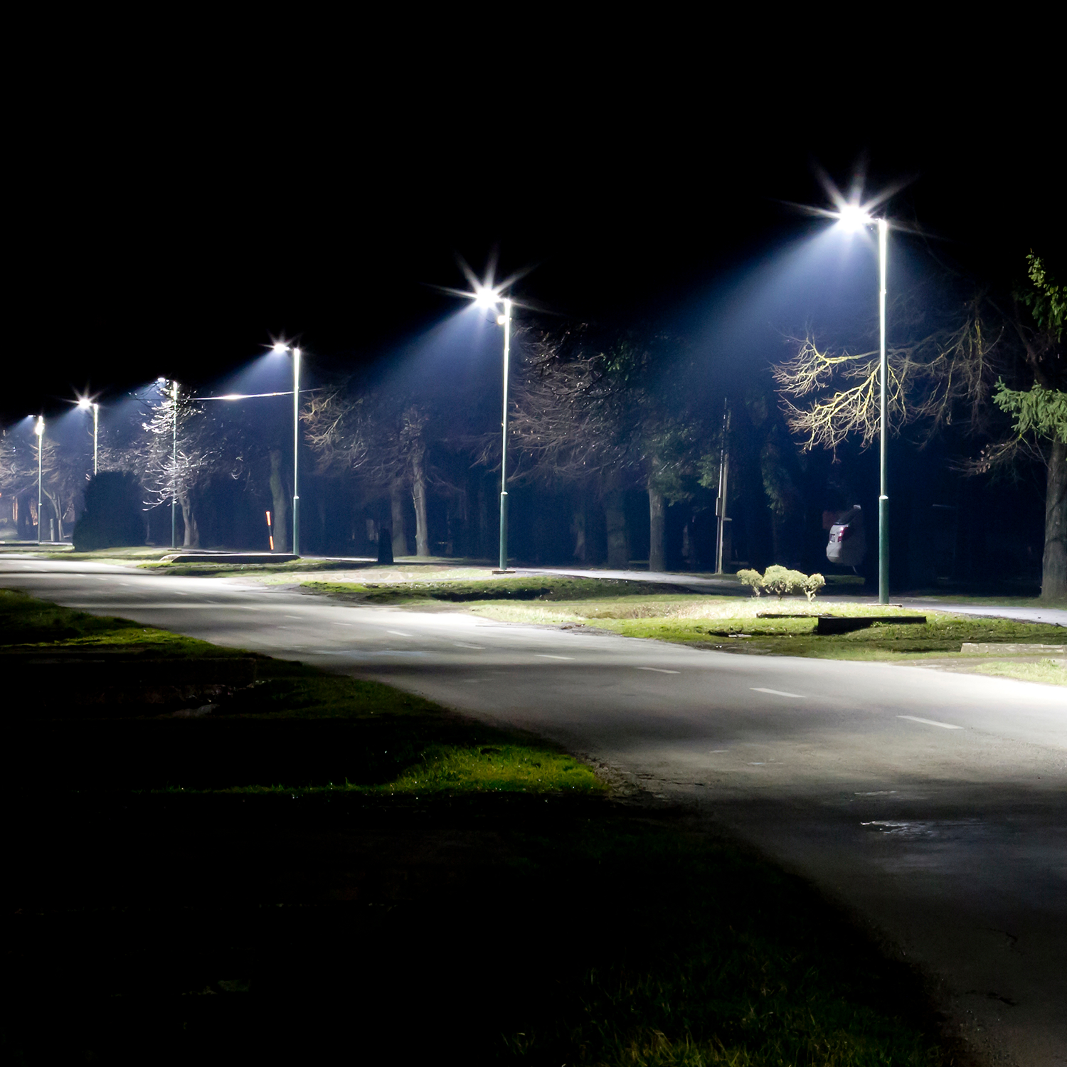 LED Solar Area Light, Motion Activated, Dusk to Dawn Photocell, 70W, 7200 Lumens