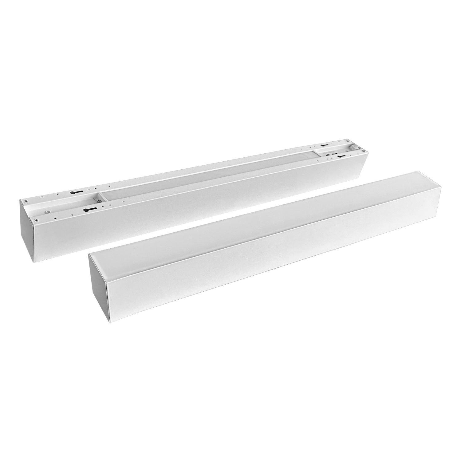 Image of 2 ft. linear led lighting or led light fixture - front and back view