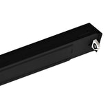 4ft T8 LED Ready Strip Light Fixture, Single-Lamp, Black, Non-Shunted, Single/Double Ended