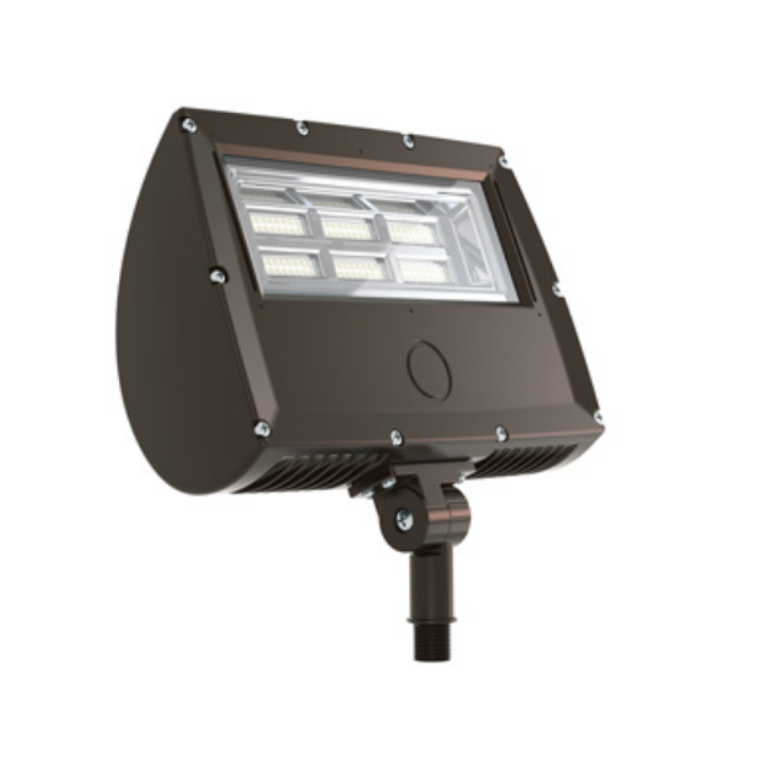 LED Flood Light, Knuckle Mount, Black, 70W, 9100 Lumens