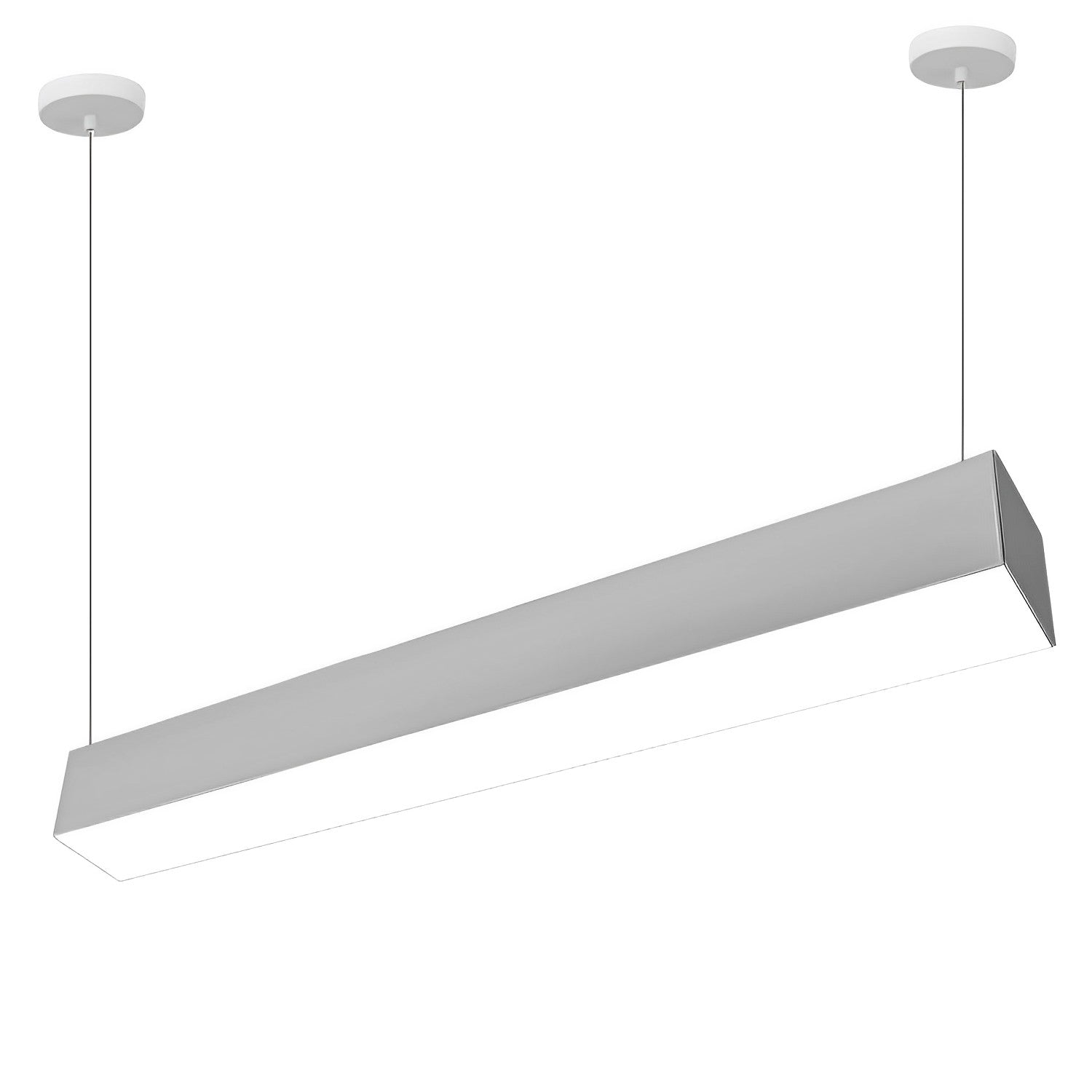 4 ft. Wattage and Color Selectable Architectural LED Linear Fixture - Up/Down Light - 6500 Lumens - White - 40/45/50 Watts - 3500-4000-5000-6000 Kelvin - 100-277 Volt