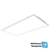 LED Ceiling Panel Light, 72W/60W/50W/40W/30W, 2x4, 9000 Lumens (Sensor Receptacle)