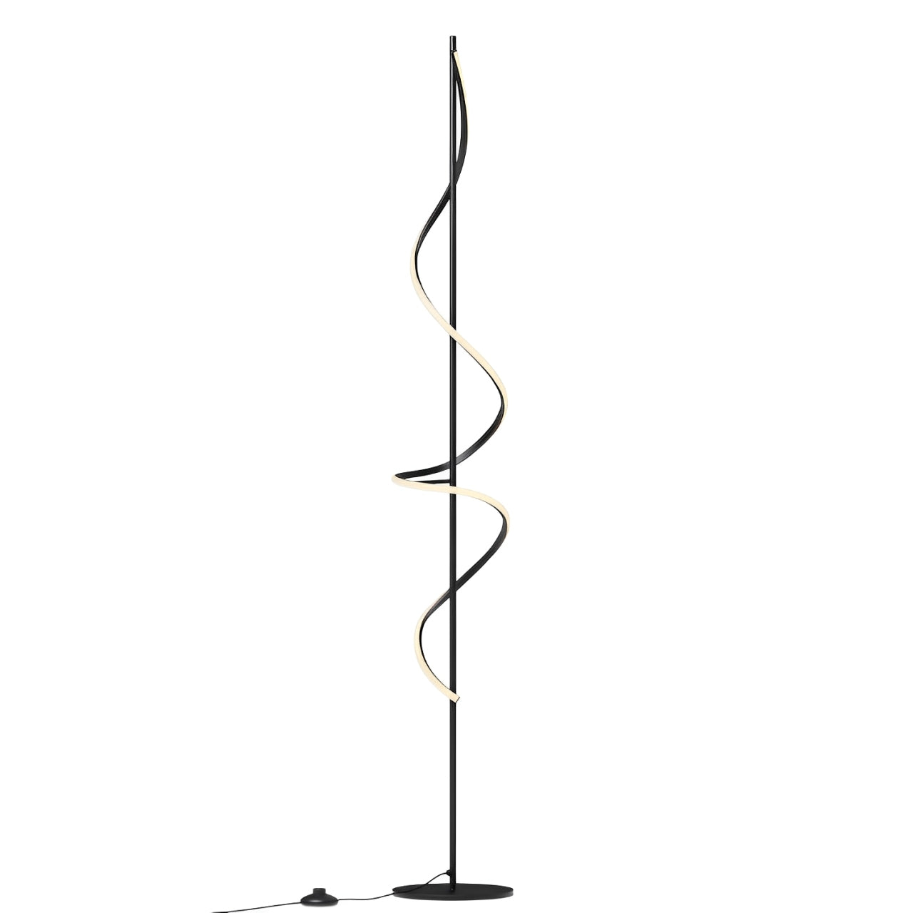 51" Sand Black LED Floor Lamp, 1500 Lumens
