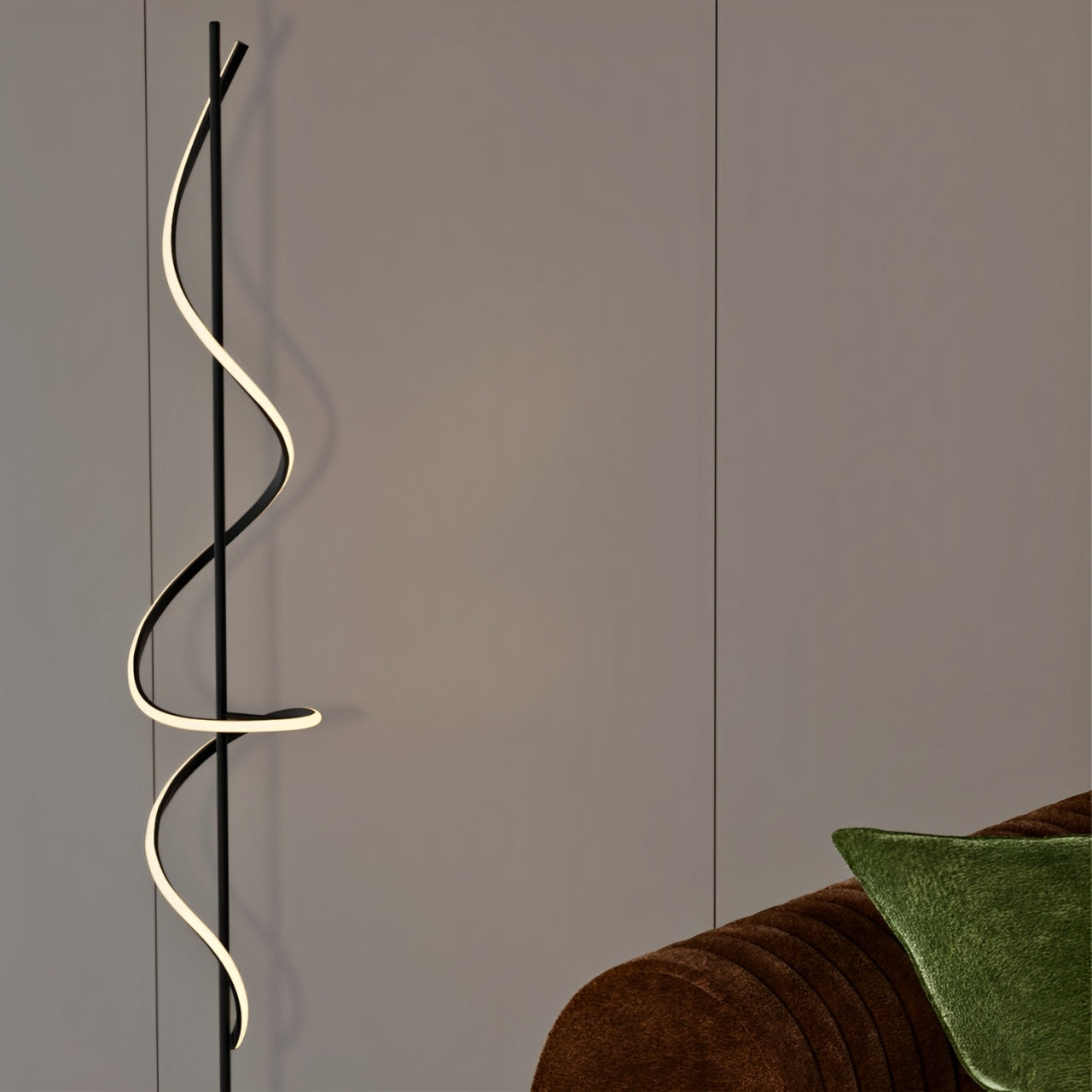 51" Sand Black LED Floor Lamp, 1500 Lumens