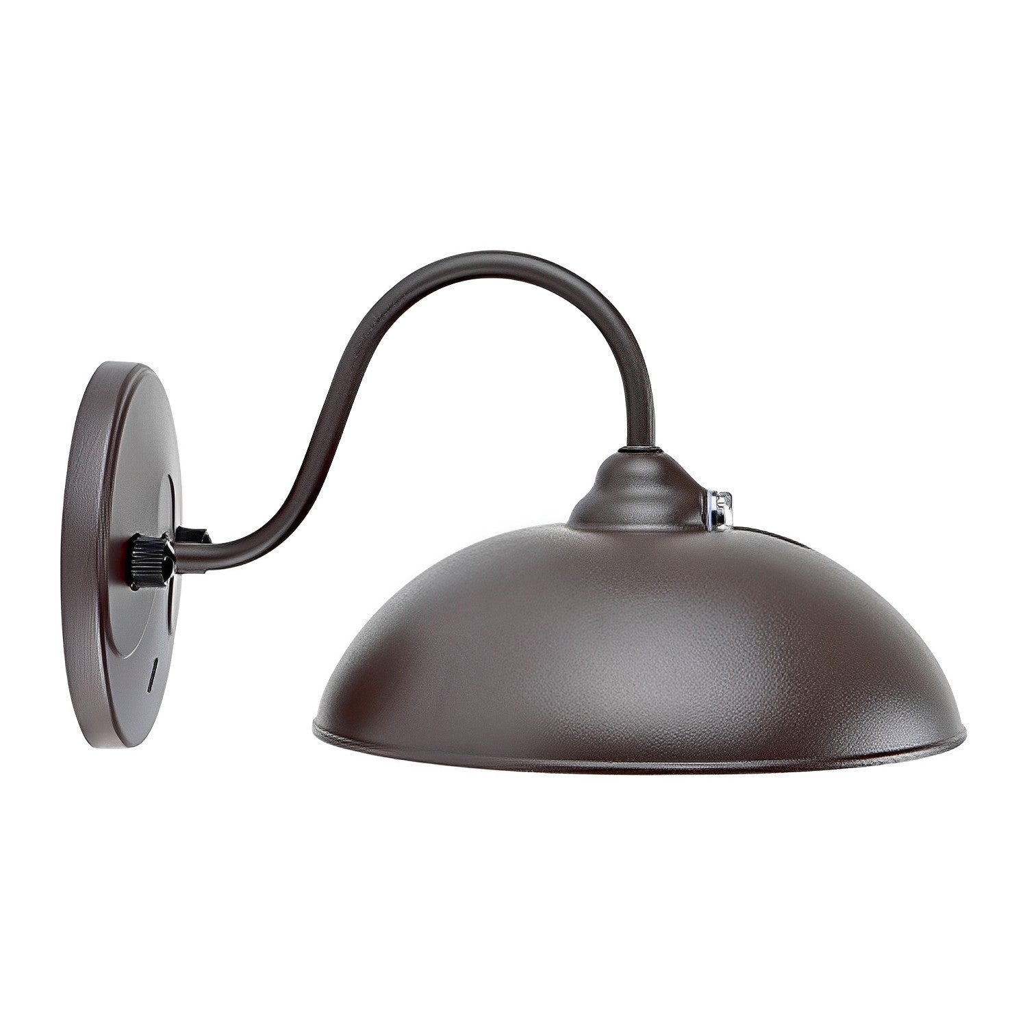 LED Gooseneck Wall Sconce, Dusk to Dawn Photocell, 3000 Lumens
