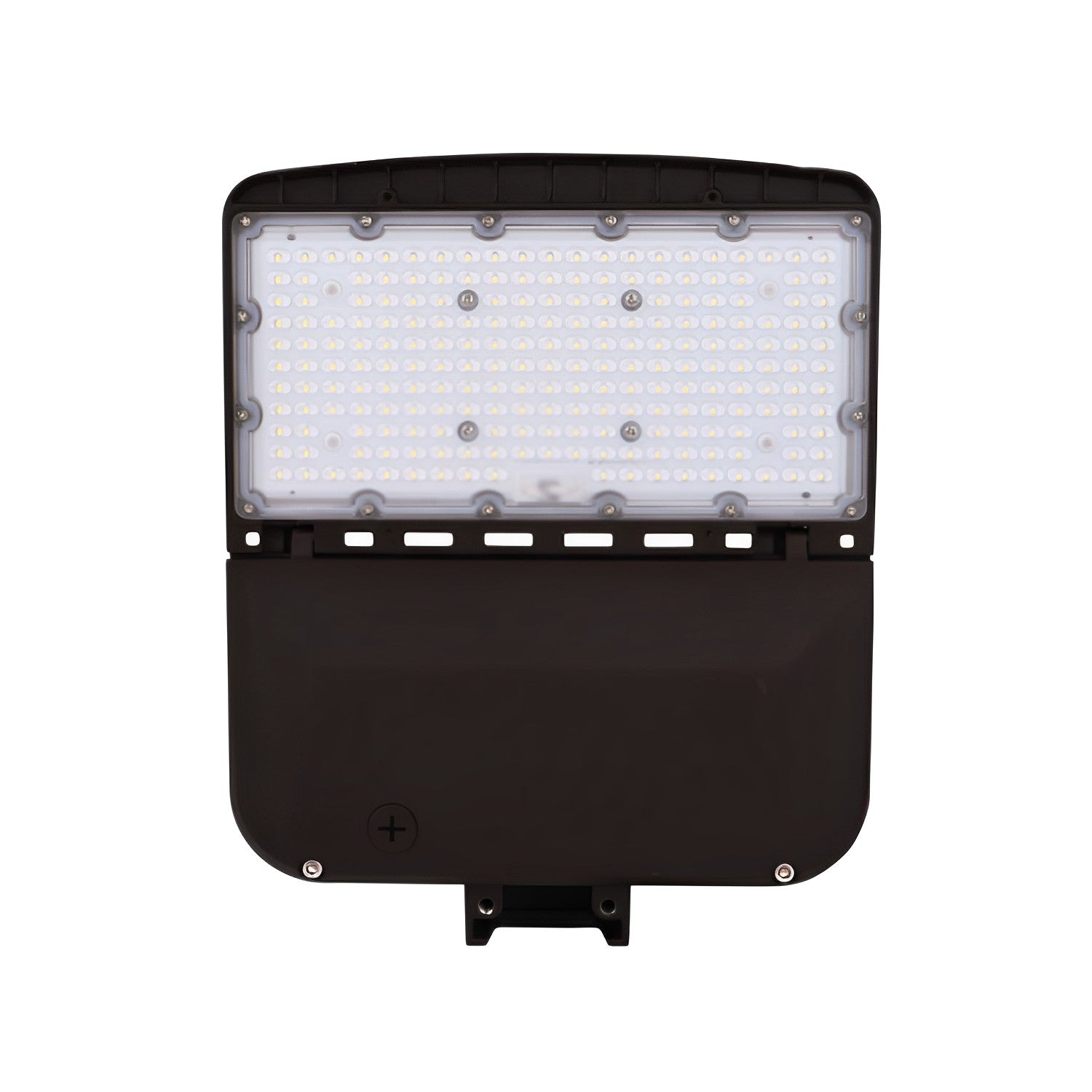 Front View of commercial exterior lighting or outdoor floodlight