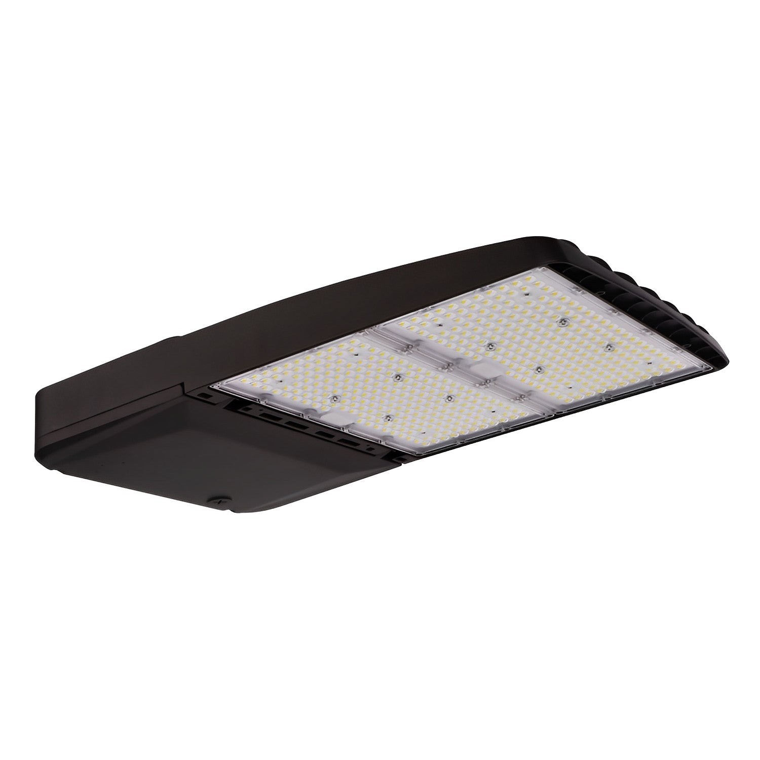 Parking Lot LED Area Light Fixture - Selectable CCT and Wattage - 310W/280W/260W/240W - 3000K/4000K/5000K - Up to 46500 Lumens - 0-10V Dimmable - Bronze Finish - Wet Rated Parking Lot Light
