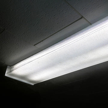 4ft T8 LED Ready Wraparound Fixture, Double-Lamp, Non-Shunted, Single/Double Ended