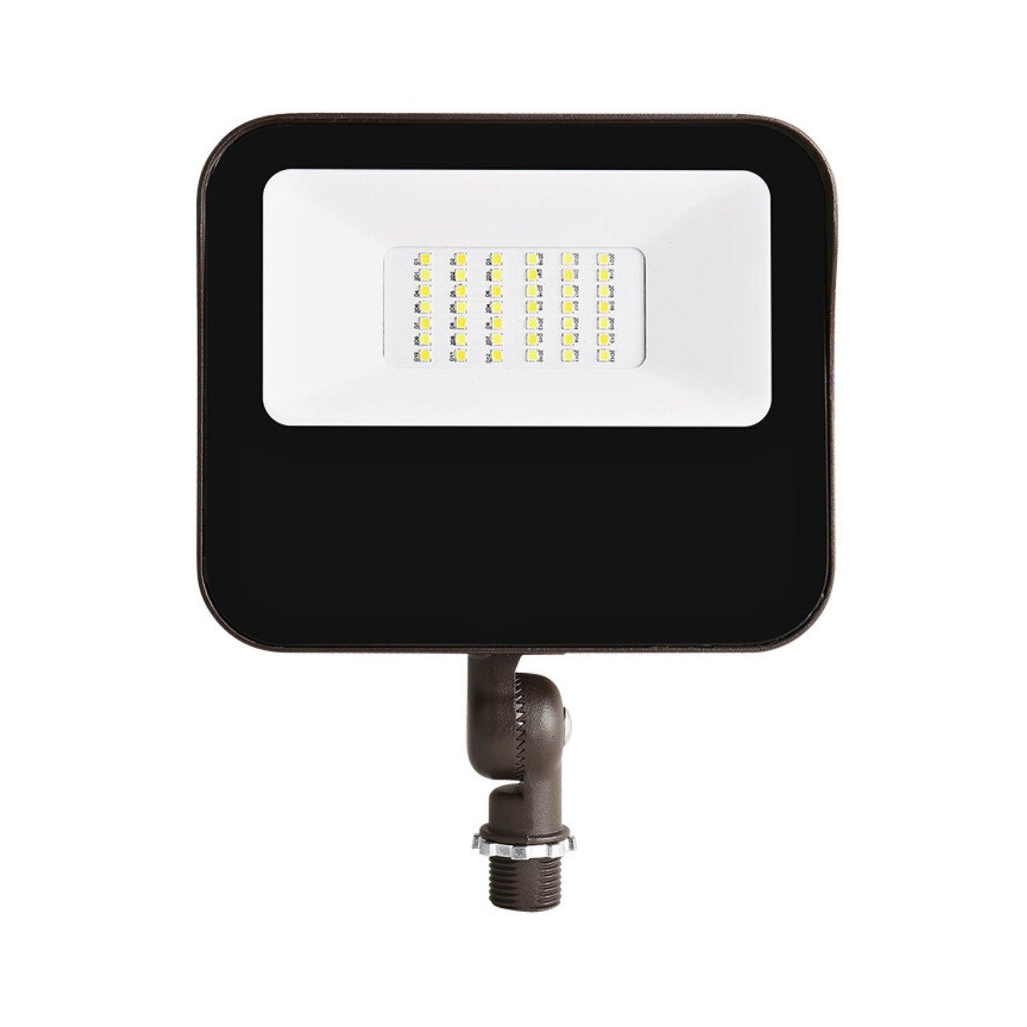 LED Flood Light, Knuckle Mount, Dusk to Dawn Photocell, 27W/20W/15W/11W, Selectable Wattage & CCT, 3600 Lumens