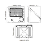 18W-45W wall pack light fixture or commercial outdoor lighting dimension