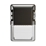LED Mini Wall Pack, 25W/20W/15W, Dusk to Dawn Photocell, Bronze, Selectable Wattage & CCT, 3000 Lumens