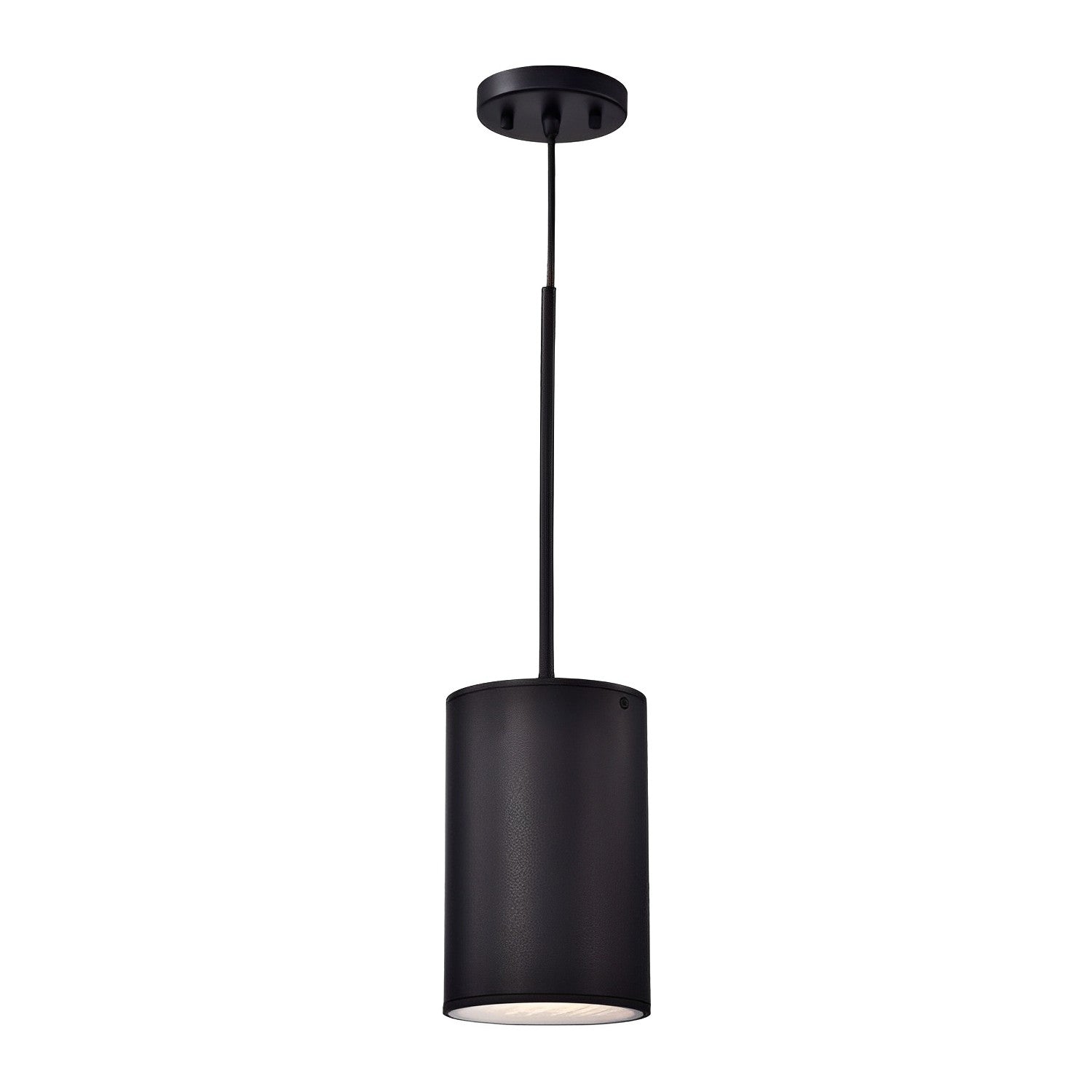 6" Black Finish Cylinder LED Pendant Light, P5048D Series
