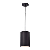 6" Black Finish Cylinder LED Pendant Light, P5048D Series
