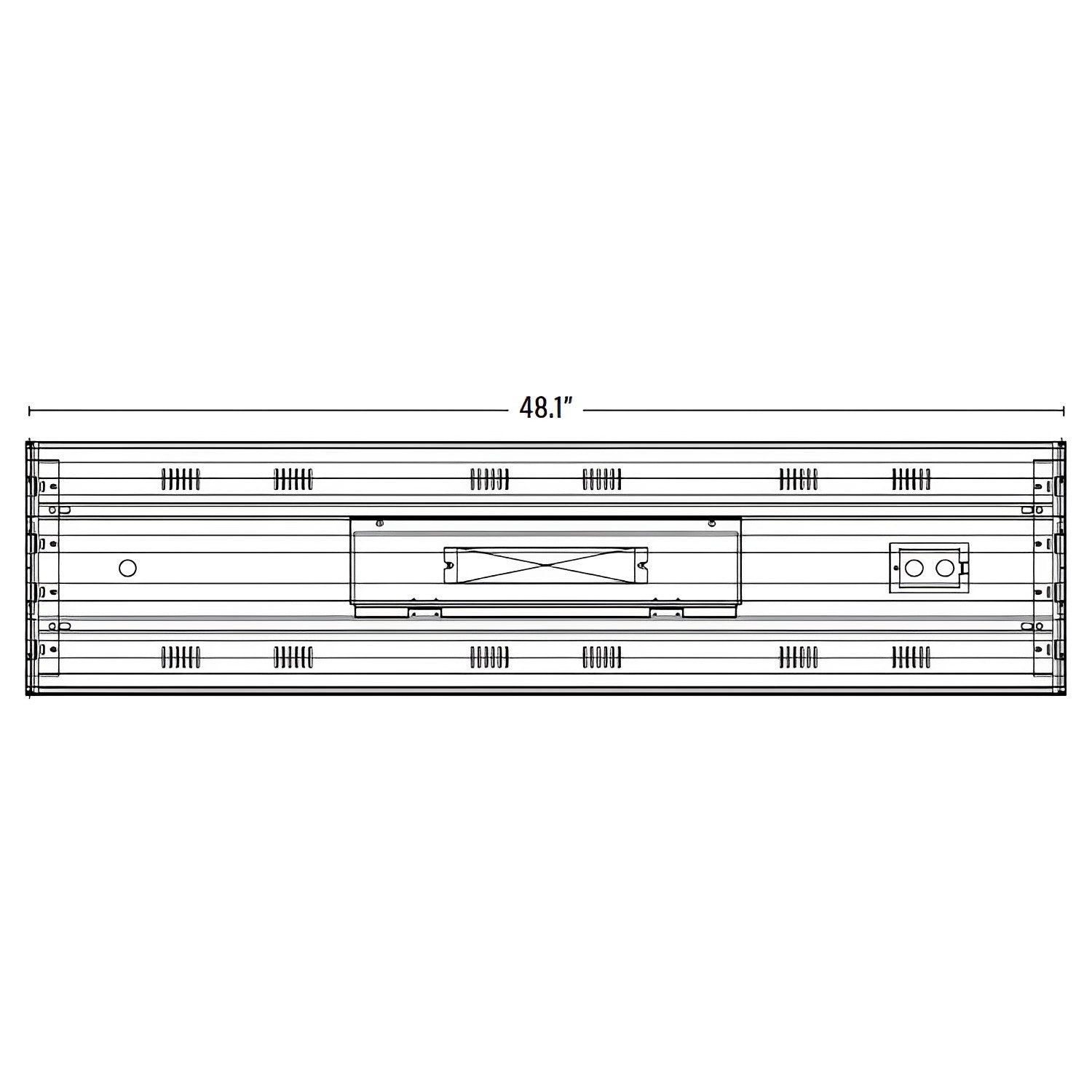 Dimension of high bay led lights or high bay lights