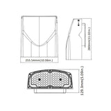 Dimension of 80W adjustable led light or outdoor wall lamp