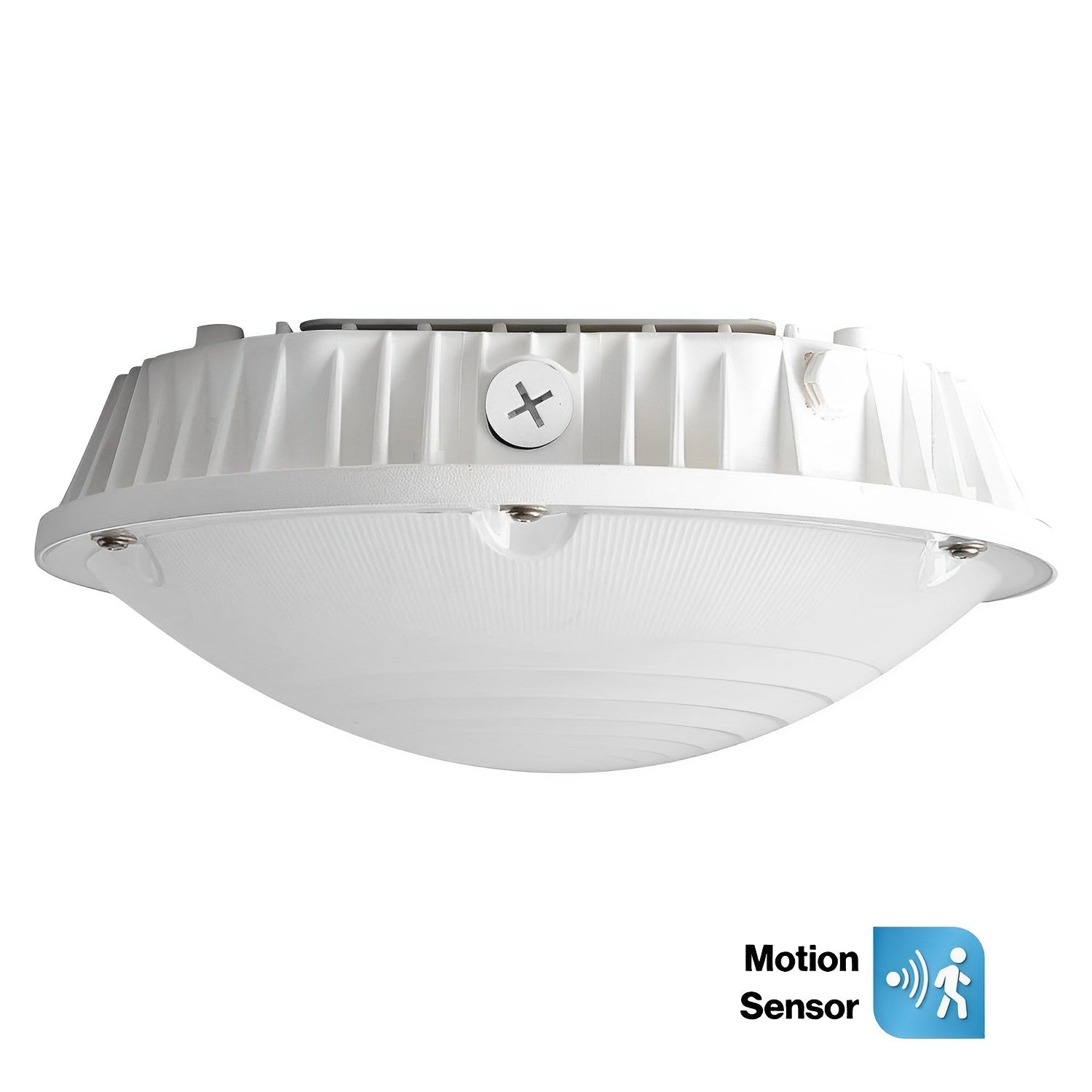 LED Canopy Light with Motion Sensor - 30W-40W-60W Power Tunable - 5000K Daylight (180LM/W) - 100-250W MH/HPS Equiv. Surface Mounted LED Low Bay for Parking Garage Carport Building Entrances