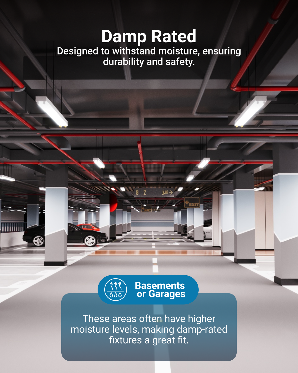 Ideal for offices, hospitals, schools, warehouses, retail stores, garages, workshops, and more.