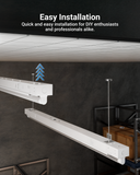 The fixture is LED ready with non-shunted sockets and is pre-wired for a quick and easy installation.