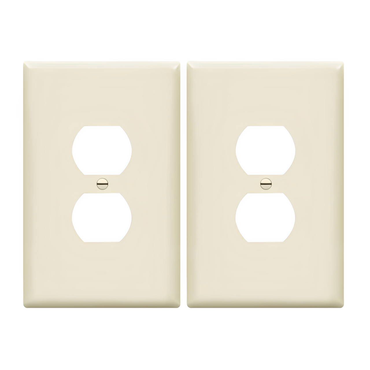 Enerlites Duplex Receptacle One-Gang Wall Plate, Over-Size