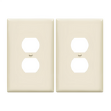 Enerlites Duplex Receptacle One-Gang Wall Plate, Over-Size