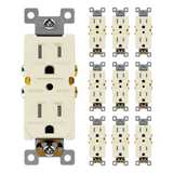 Enerlites Residential Grade 15A Tamper-Resistant Duplex Receptacle