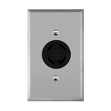 Enerlites Locking Device Receptacle Stainless Steel Wall Plate