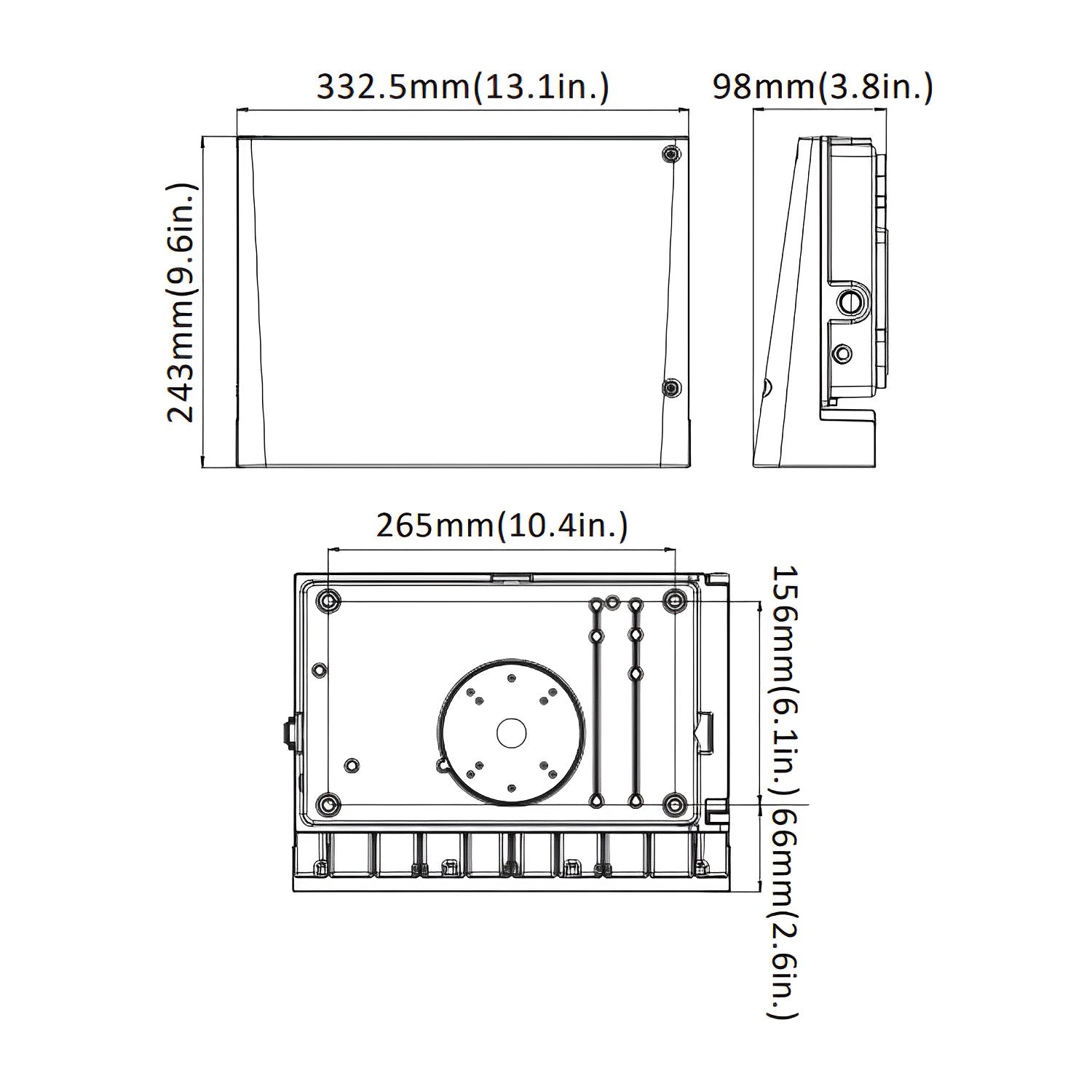 Lumens Outdoor Lighting for Garages, Warehouses, Parking Lots, Yards, and More - Dimension