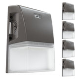 LED Mini Wall Pack, 25W/20W/15W, Dusk to Dawn Photocell, Selectable Wattage & CCT, 3500 Lumens