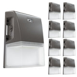 LED Mini Wall Pack, 25W/20W/15W, Dusk to Dawn Photocell, Selectable Wattage & CCT, 3500 Lumens