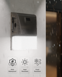 Mini wall pack is heat resistant, and IP65 rated for weather proofing.