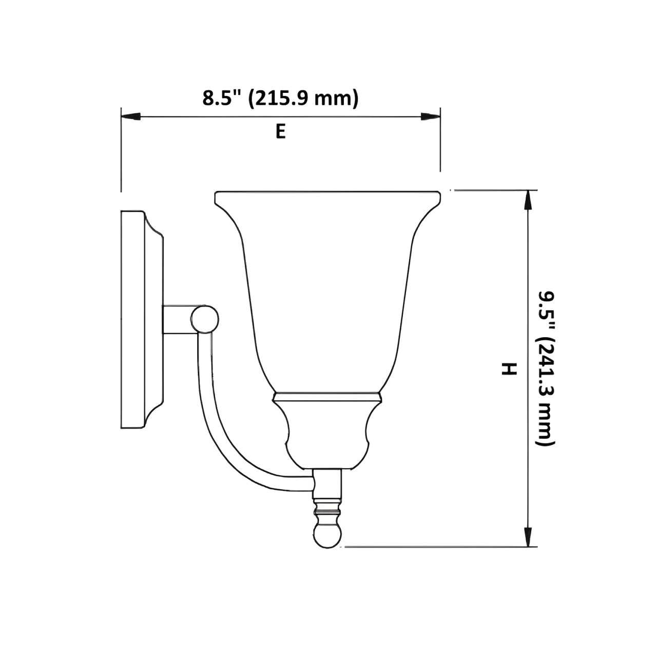 LED Satin Nickel Vanity Light, 24" Wide, 3-Light, 4475 Series