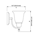 LED Satin Nickel Vanity Light, 24" Wide, 3-Light, 4475 Series