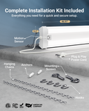 LED Shop Light, 4ft, Motion Activated, Frosted, 40W, 4300 Lumens