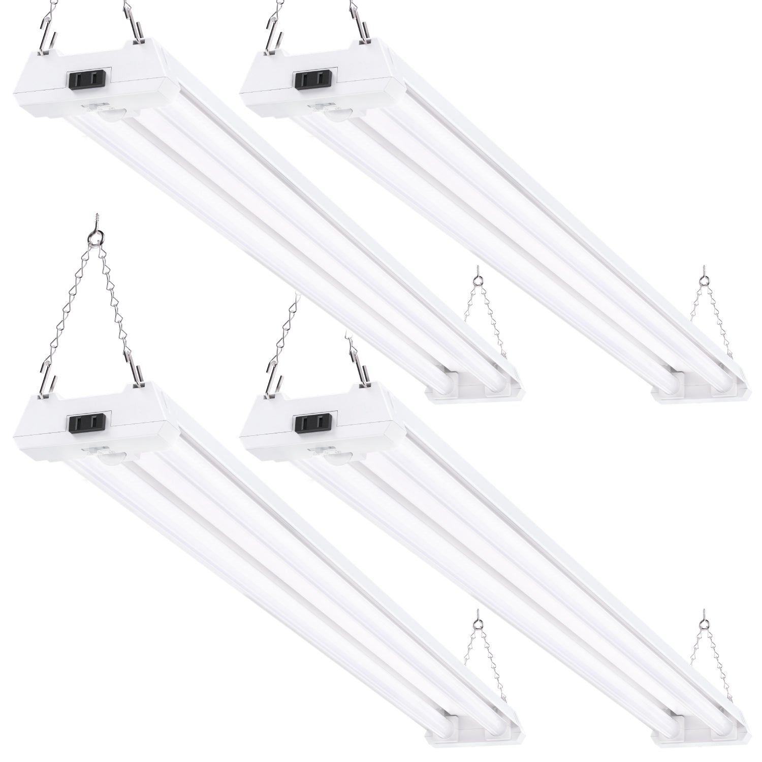 LED Shop Light, 4ft, Motion Activated, Frosted, 40W, 4300 Lumens