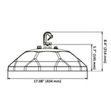 UFO Diamond High Bay 200W LED Fixture, NSF Food Safe Lighting, 29200 Lumens