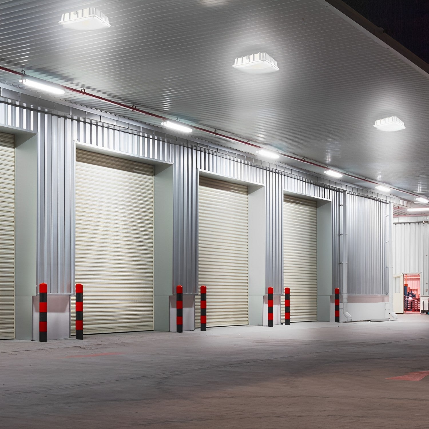 White LED Canopy Light, 63W/45W/30W, Selectable Wattage & CCT, 8500 Lumens