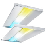 LED Center Basket Troffer, 56W/52W/46W, 2x4, Selectable Wattage & CCT, 7700 Lumens