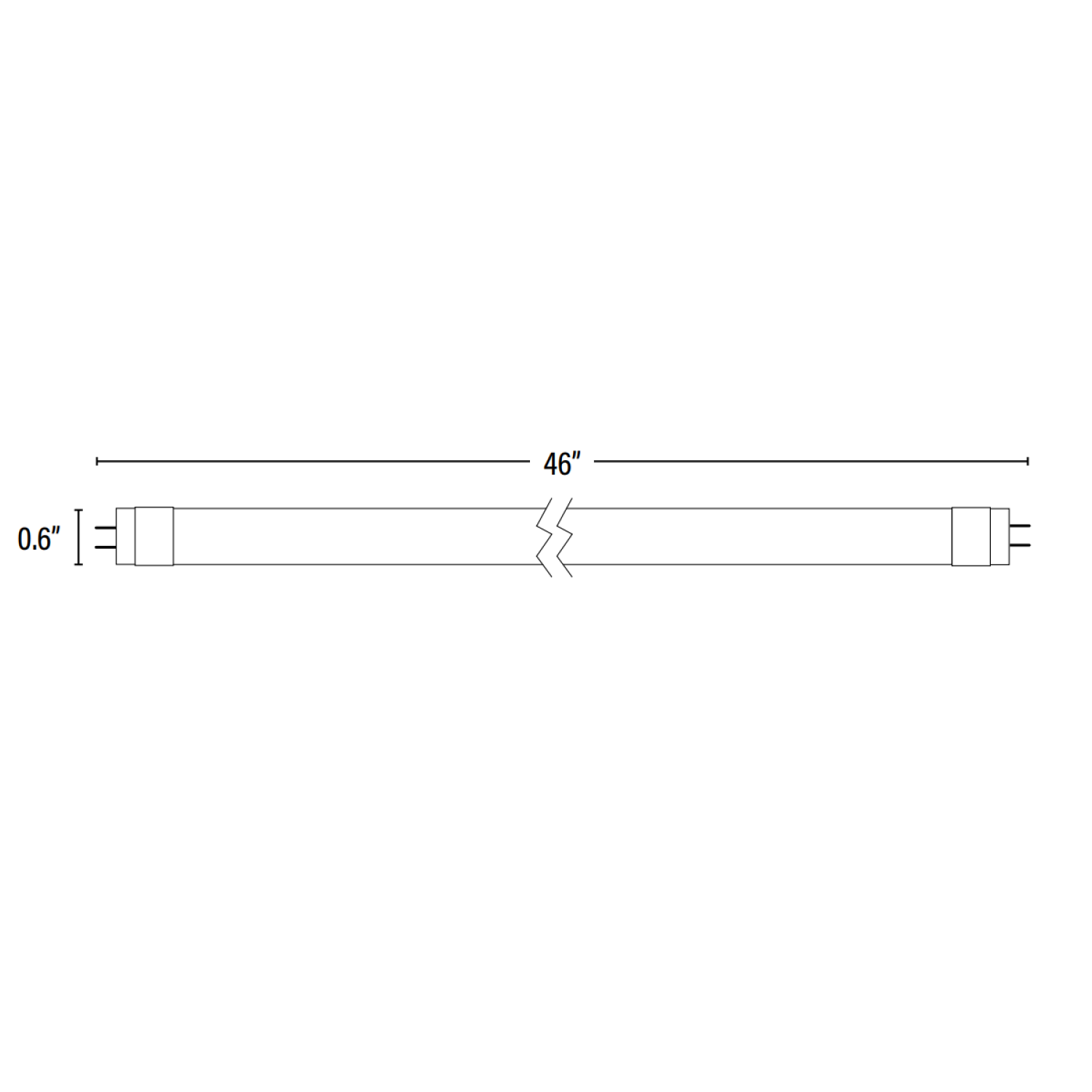 T5 LED Tube, 4ft, Frosted, Plug & Play, Type A, 25W, 3500 Lumens