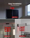 There are 3 ways to install and mount the exit sign. Follow our installation guide for simple setup.