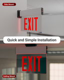 There are 2 ways to install and mount the exit sign. Follow our installation guide for simple setup.