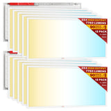 LED Ceiling Panel Light with Battery Backup, 60W/50W/40W, 2x4, Selectable Wattage & CCT, 7700 Lumens