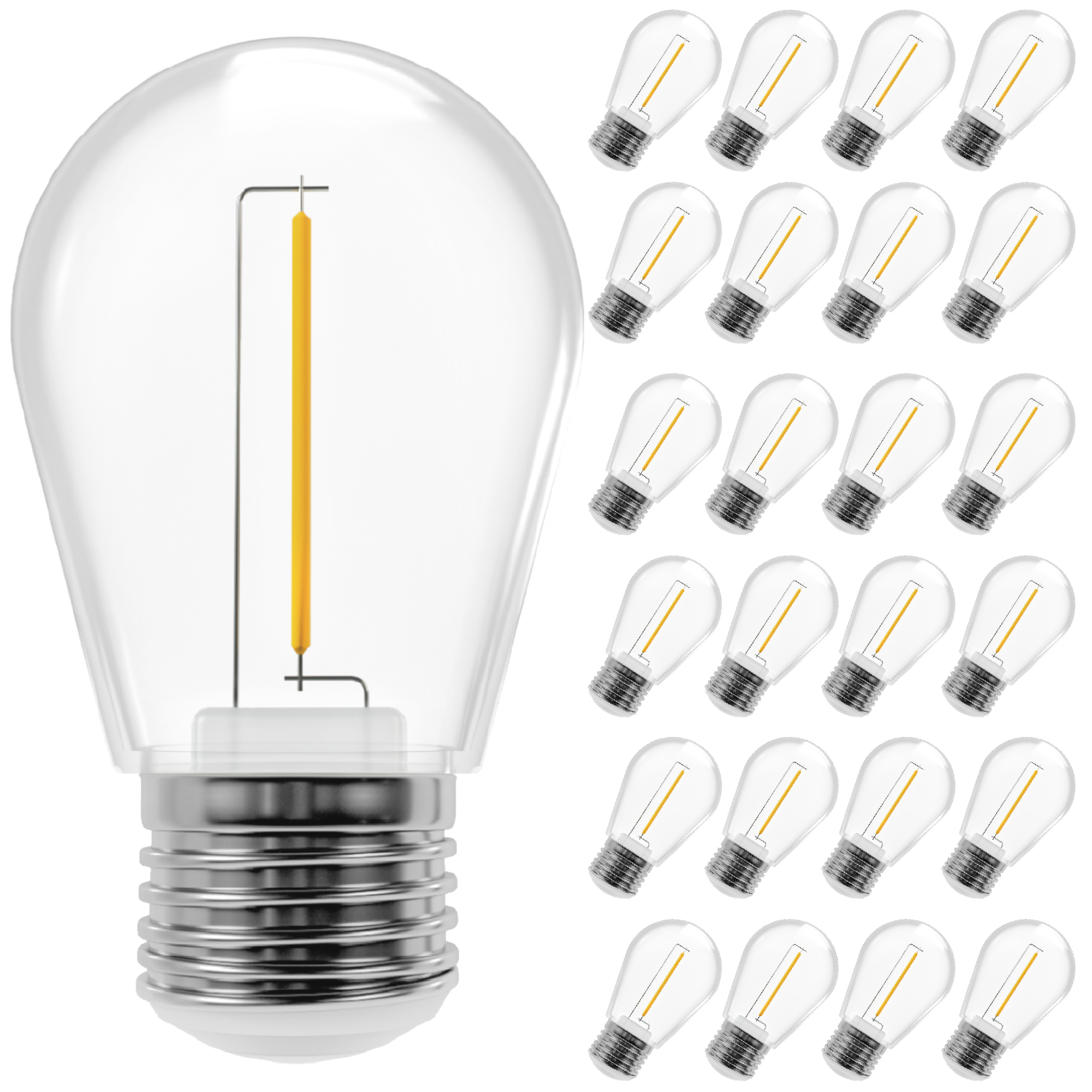 S14 LED Bulb, Filament, 75 Lumens